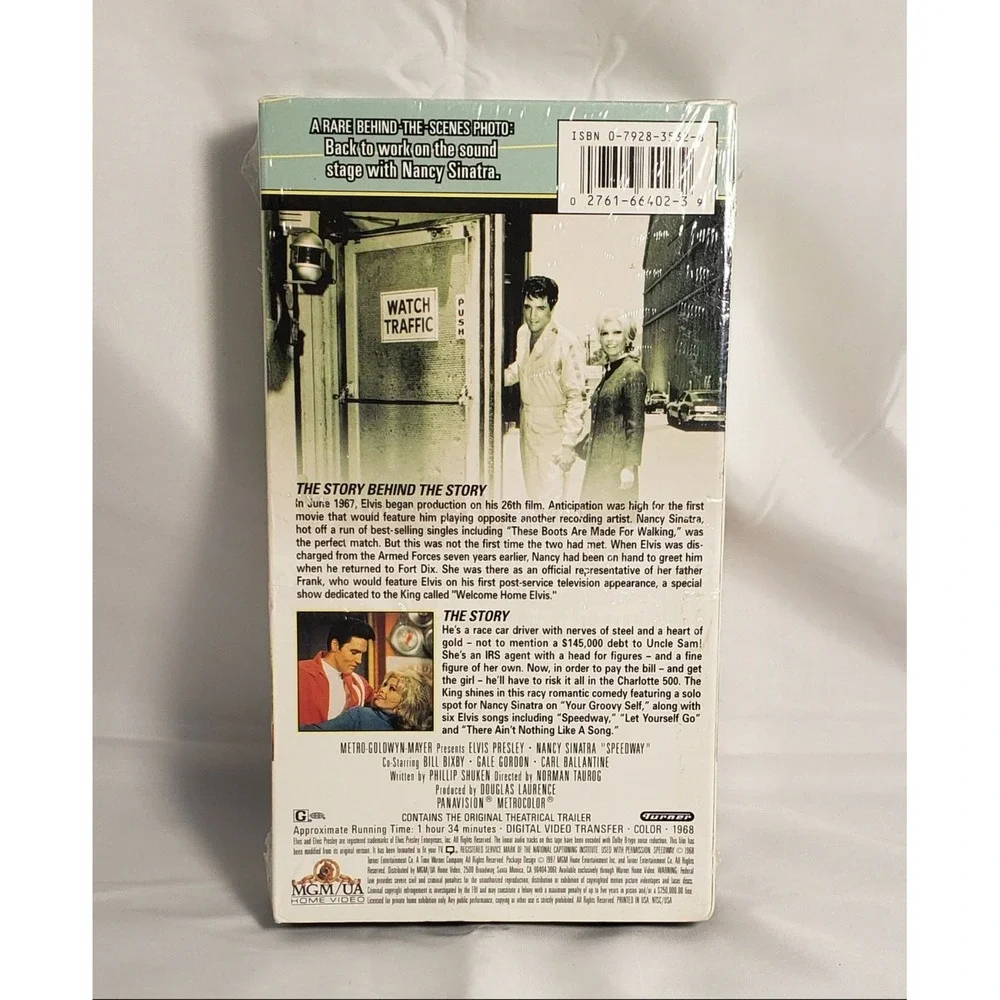 Speedway (Nancy Sinatra, Elvis Presley) (VHS, 1997, Includes Theatrical) NEW